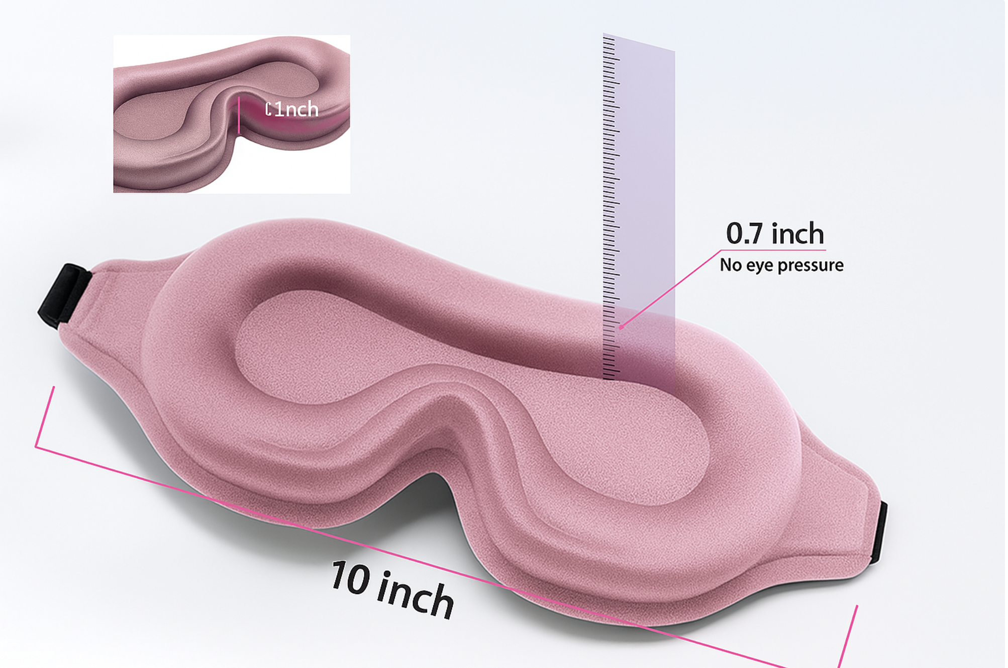 3D Contoured Sleep Mask