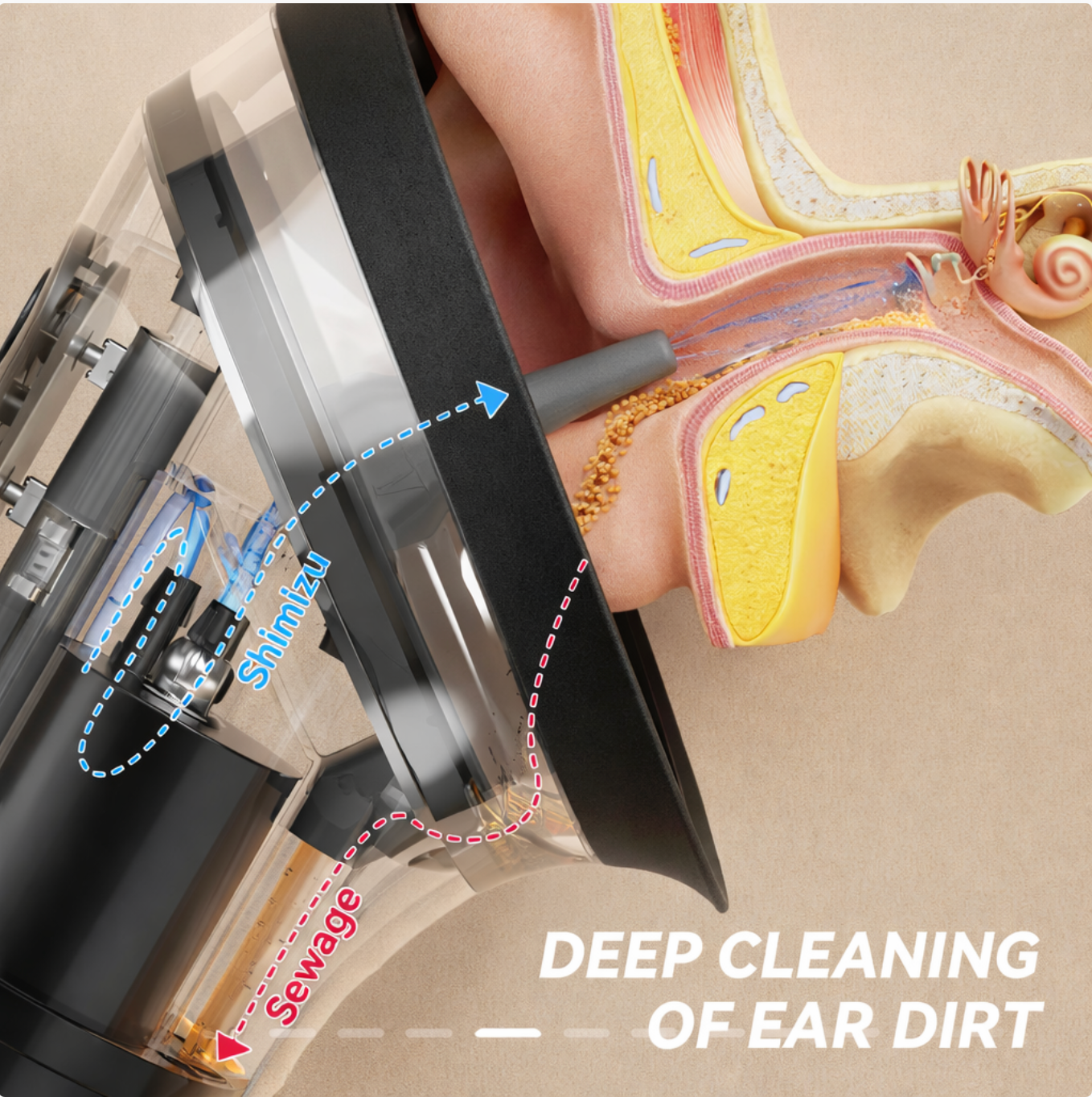 Velivia™ AquaPulse Ear Cleaner