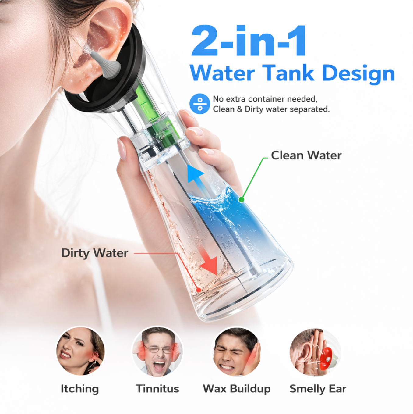 Velivia™ AquaPulse Ear Cleaner